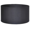 Black silk drum shade.  Can be used as ceiling shades or for table & floor lamps.