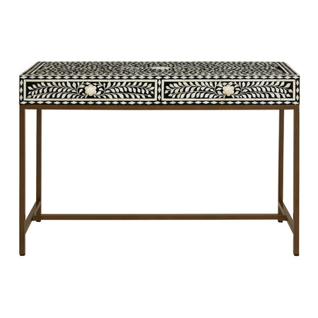 Chrome and Glass Console Table 120 cm