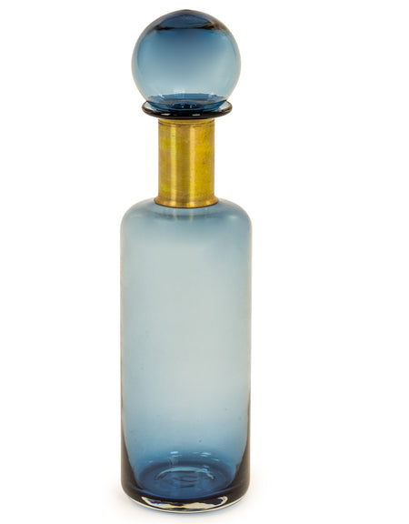 Extra Tall Blue Apothecary Bottle