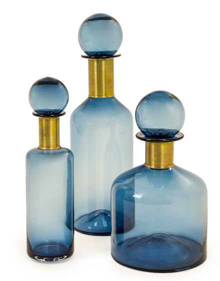 Extra Large Blue Apothecary Bottle