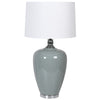 This beautifully muted blue ceramic lamp would suit both a classic or cool contemporary interior.