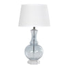 A classic and contemporary light sea blue lamp that will add a touch of interest to any room.