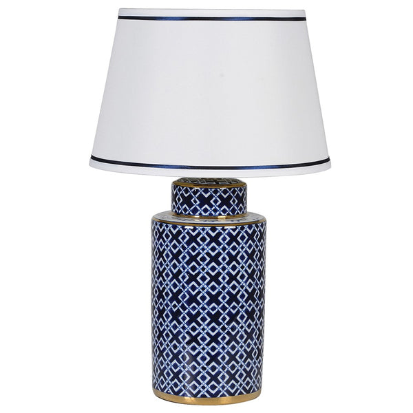 Blue and White Classic Lamp 70 cm