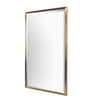 Tall Polished Metal Framed Mirror 120