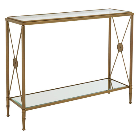 4 Drawer Industrial Style Console Table - 225cm