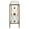Classic Empire Style Brass and Glass Console Table