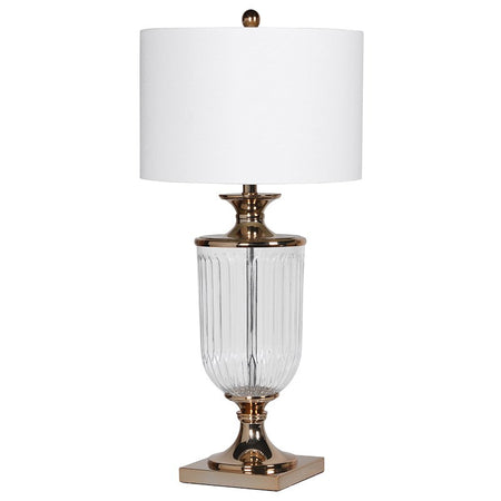 Tall Glass Table Lamp 90 cm