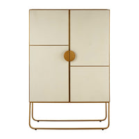 Geo Cabinet. Contemporary Geometric Design Cabinet. 3 Deep shelves, glamour on 2 beautifully shaped legs.