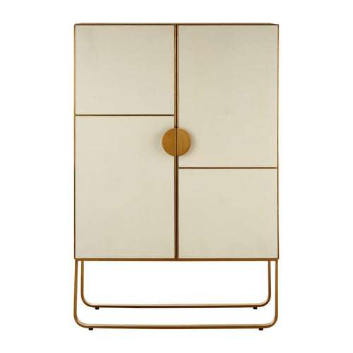 Geo Cabinet. Contemporary Geometric Design Cabinet. 3 Deep shelves, glamour on 2 beautifully shaped legs.