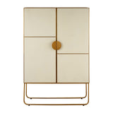 Geo Cabinet. Contemporary Geometric Design Cabinet. 3 Deep shelves, glamour on 2 beautifully shaped legs.