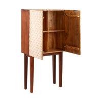 Tall Scallop Design Cabinet on tall legs, exceptionally stylish piece but oh so useful too