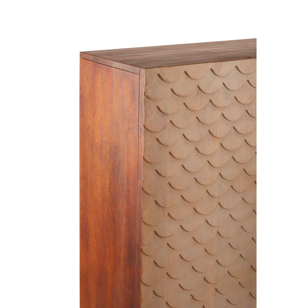 Tall Scallop Design Cabinet on tall legs, exceptionally stylish piece but oh so useful too
