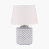 Medium Blue and White Lamp 52 cm