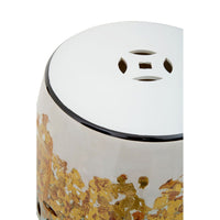 Ceramic stool perfect decorative seating for indoor or outdoor