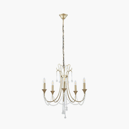 A really, pretty silver leaf and crystal droplet chandelier. A delicate, attractive chandelier which would enhance any period property, Victorian or Edwardian.  A great 