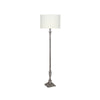 Floor Lamp Burnished Silver Column 136cm