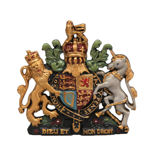 Coat of arms in a mini size. Small replica royal crest to place on your wall.