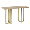 Pale Oak Brushed Gold Console 130 cm