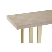 Pale Oak Brushed Gold Console 130 cm