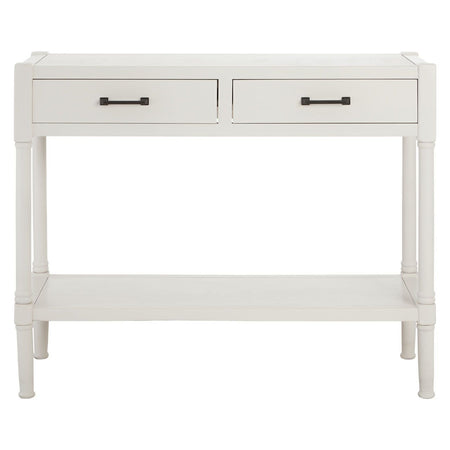 White Console Carved Console 100 cm