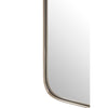 Silver metal framed mirror, the minimal frame stands proud from the glass adding to the high end feel of this contemporary mirror.  Can be hung vertically or horizontally.