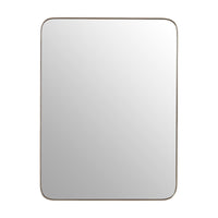 Silver metal framed mirror, the minimal frame stands proud from the glass adding to the high end feel of this contemporary mirror.  Can be hung vertically or horizontally.