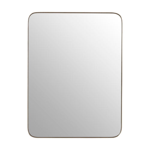 Silver metal framed mirror, the minimal frame stands proud from the glass adding to the high end feel of this contemporary mirror.  Can be hung vertically or horizontally.