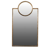 Large Gilt Metal Mirror 158 cm