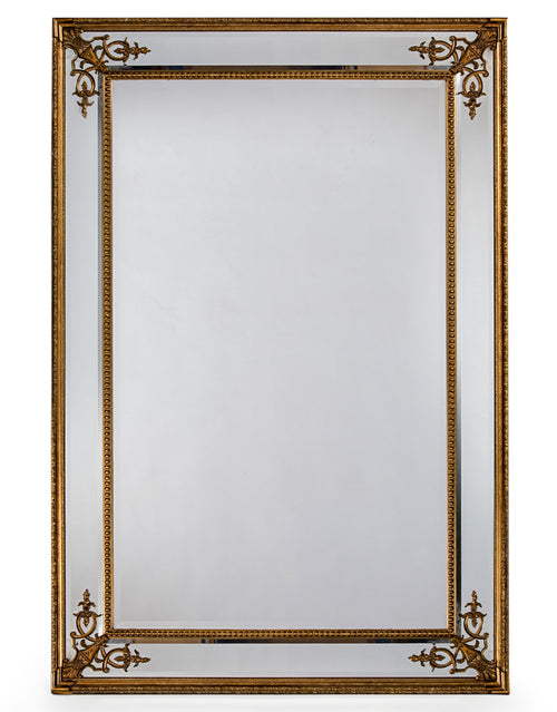 Ornate Gilt Panelled Mirror 192 cm