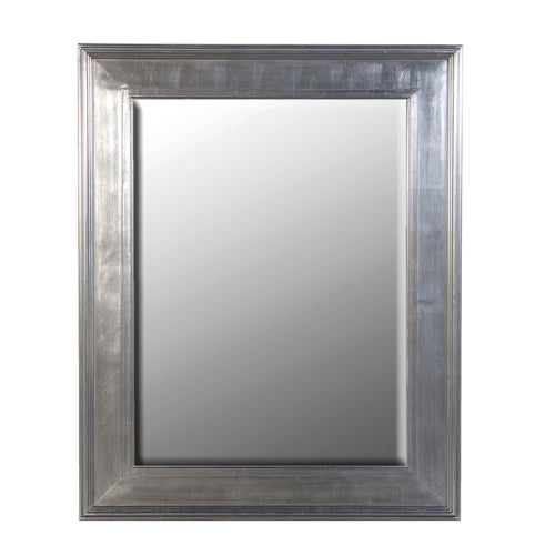 Extra large venetian style, silver leaf framed mirror.