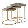 Faux Marble Side Tables 50 cm