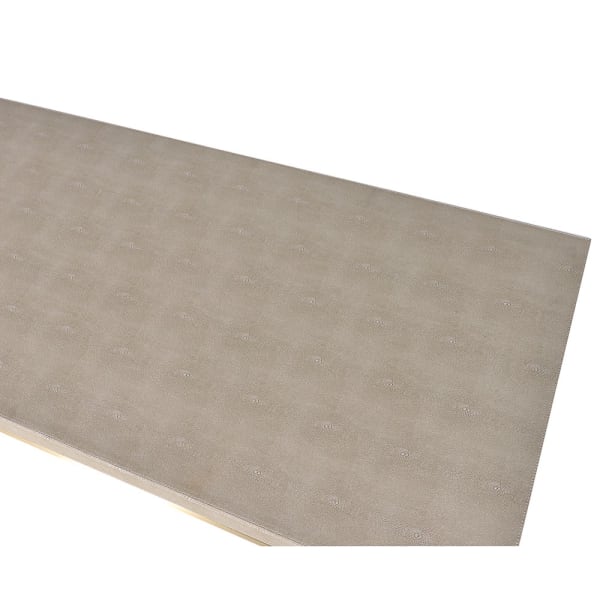 Coffee Table Faux Shagreen Gilt Base