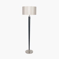 Black Metal Floor Lamp Black 161 cm