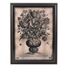 Large Sepia Flower Vase Print 129 cm