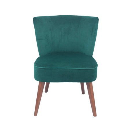 Green Velvet Armchair 108 cm