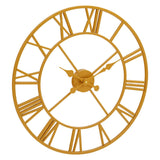 Unusual gold skeleton clock in a smaller size 56cm. Great glamourous clock on any wall colour.