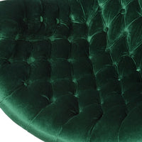 Green Velvet Armchair 108 cm