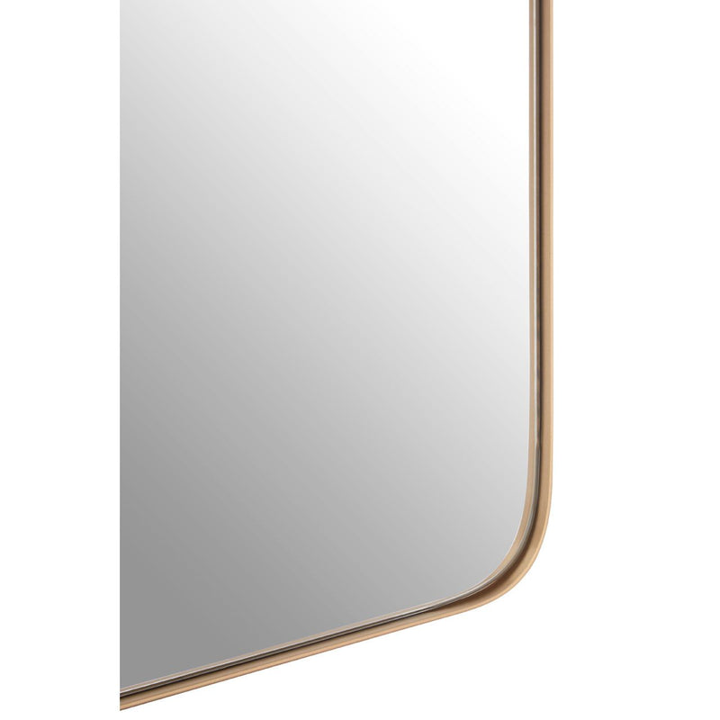 This minimal gilt framed mirror is sleek and understated, perfect simple hall, cloakroom or bathroom mirror.