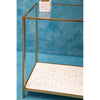 Gilt and Glass Console Table W: 125 cm D: 41 cm