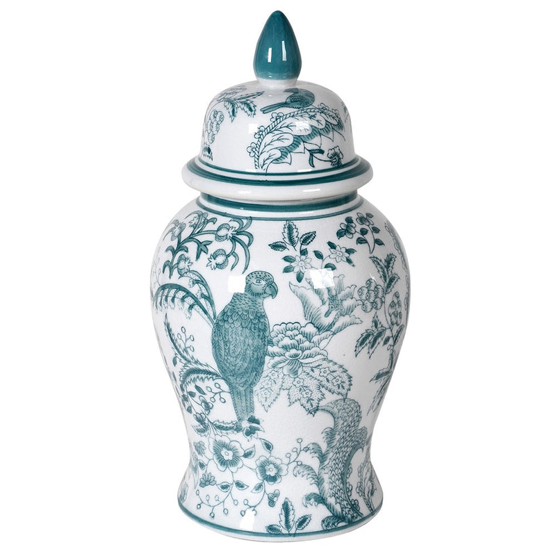 Ginger Jar Teal Ceramic 37cm