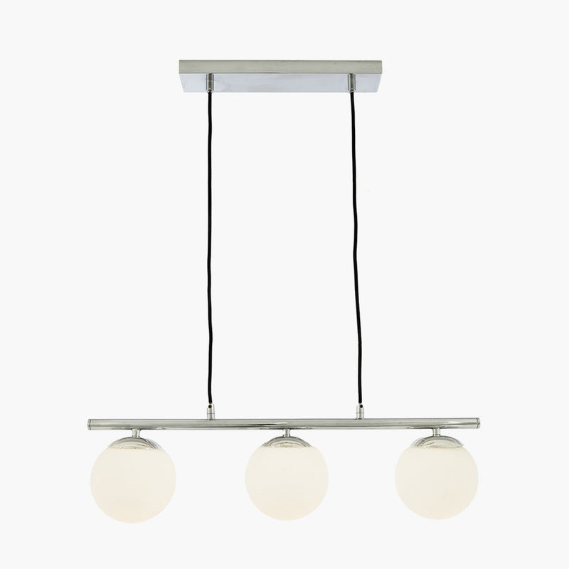 Linear Globe Light Nickel 66 cm