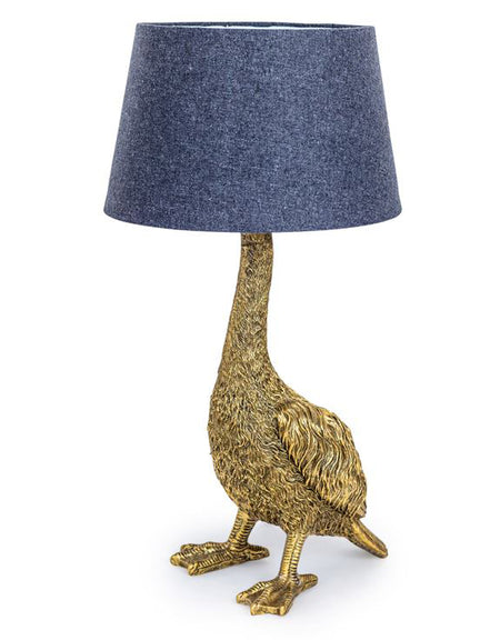 Antique Silver Flamingo Table Lamp with Sage Fade Shade