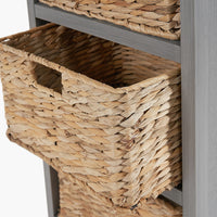 Grey Basket Tall Boy 113 cm