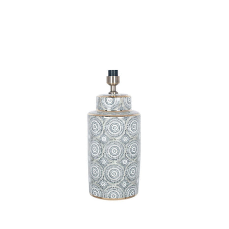 Silver Ceramic Lamp Base 50 cm