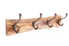 Metal Hooks on Wooden Base - 4