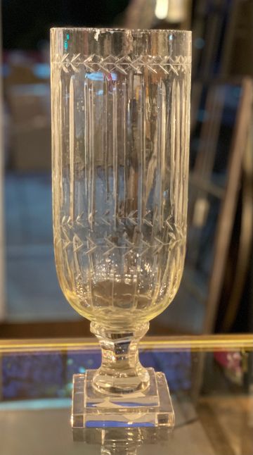 Vintage Glass Bottle / Vase - 37cm