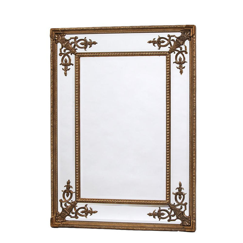 Elegant Gilt French Mirror - Gold