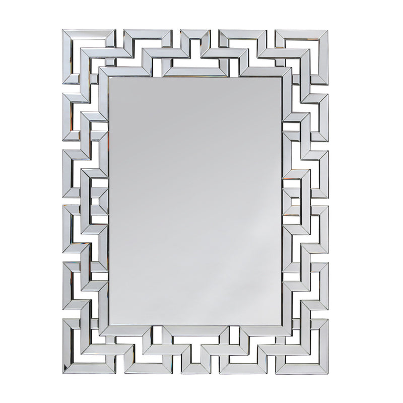 Large Rectangular Deco Venetian Mirror 122cm x 98cm