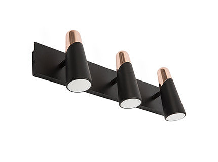 LED Black And Copper Wall Lamp