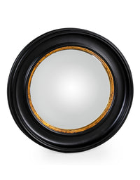 Convex Mirror - Black & Gold  40 cm, 54 cm, 74 cm